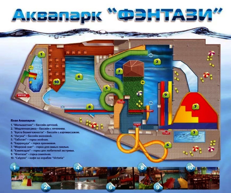 аквапарк в Марьино, карта